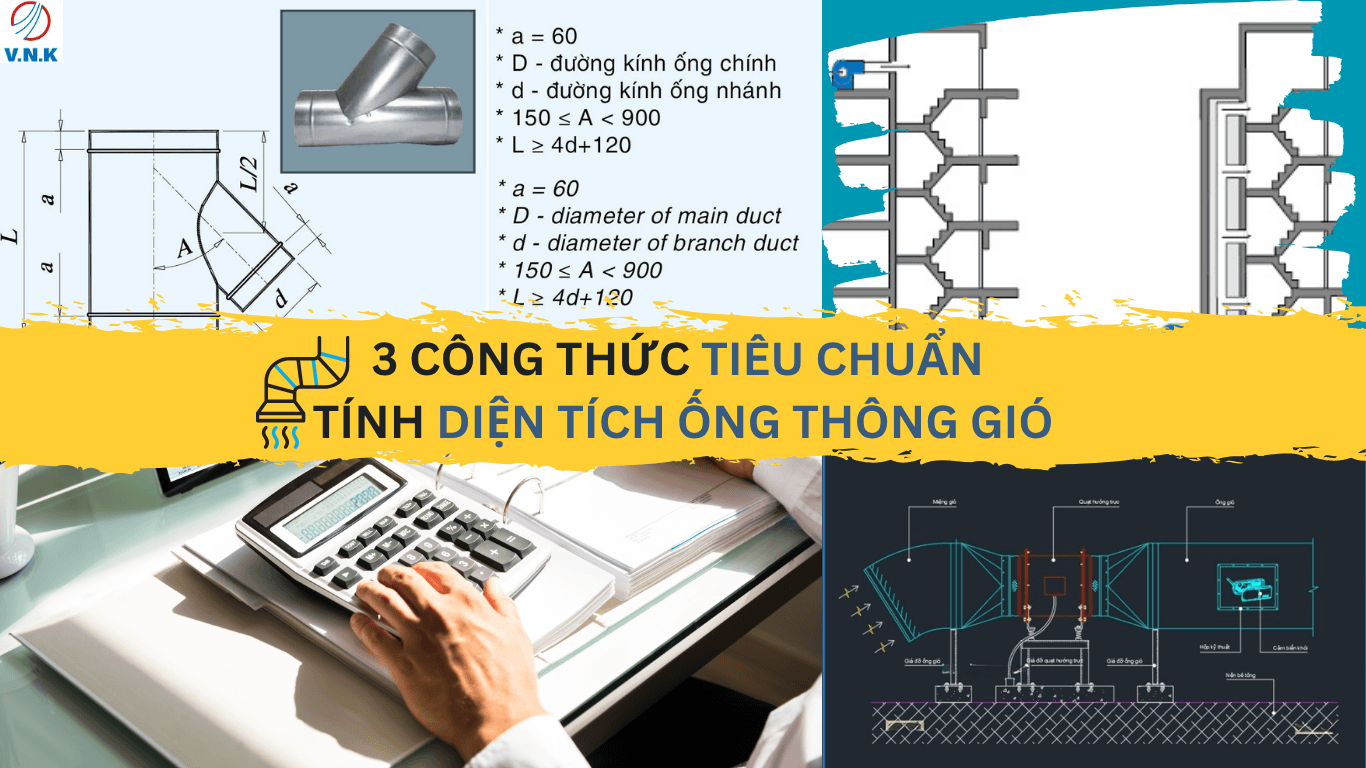 Bảng tính diện tích ống gió