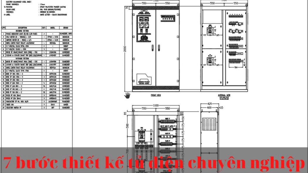 7 Bước thiết kế tủ điện chuyên nghiệp