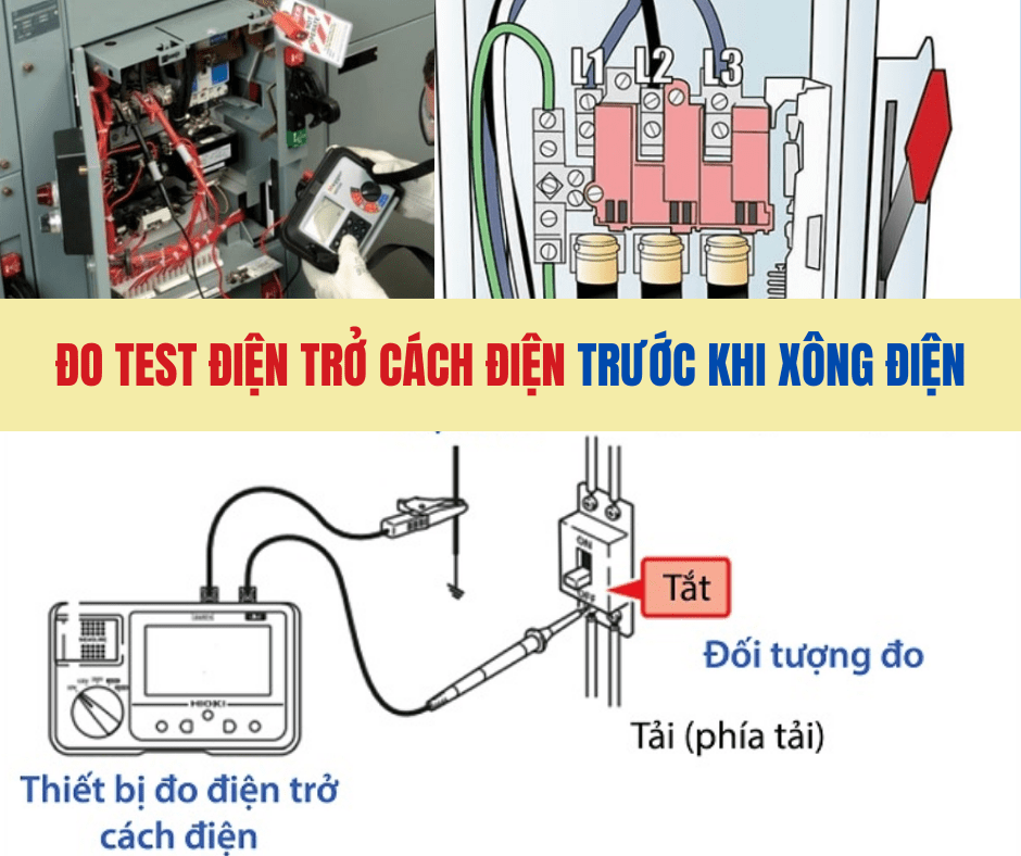 Đo test cách điện công trình trước khi xông điện