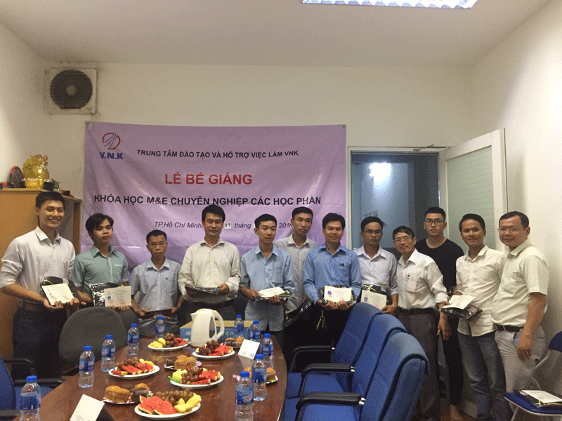 Lễ bế giảng khóa học M&E chuyên nghiệp các học phần lần thứ hai tại Hồ Chí Minh