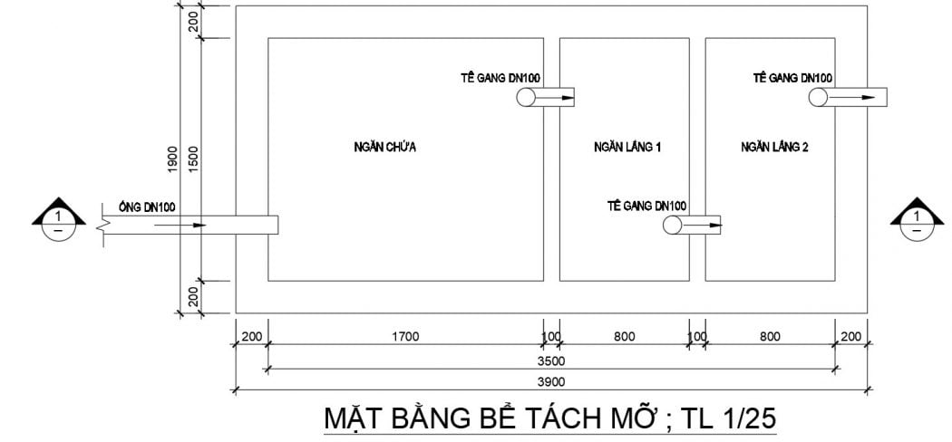 Phương pháp thiết kế và lựa chọn dung tích bể tách mỡ