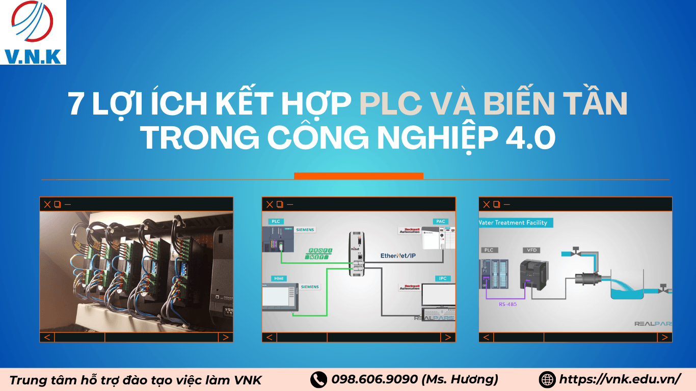 7 Lợi Ích Kết Hợp PLC và Biến Tần Trong Công Nghiệp 4.0